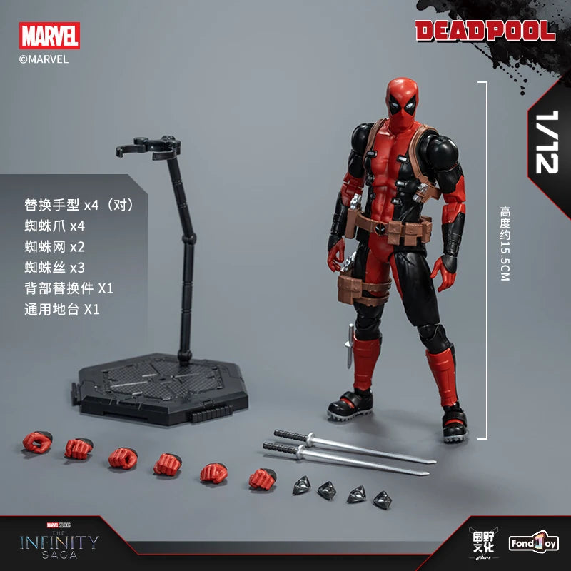 Fondjoy Iron Man MK45 46 Spiderman Venom Assembled Model ABS ACITON  FIGRUE Toy 15cm 1/12 Movie Mdoel Figure Collect Hobby Gifts