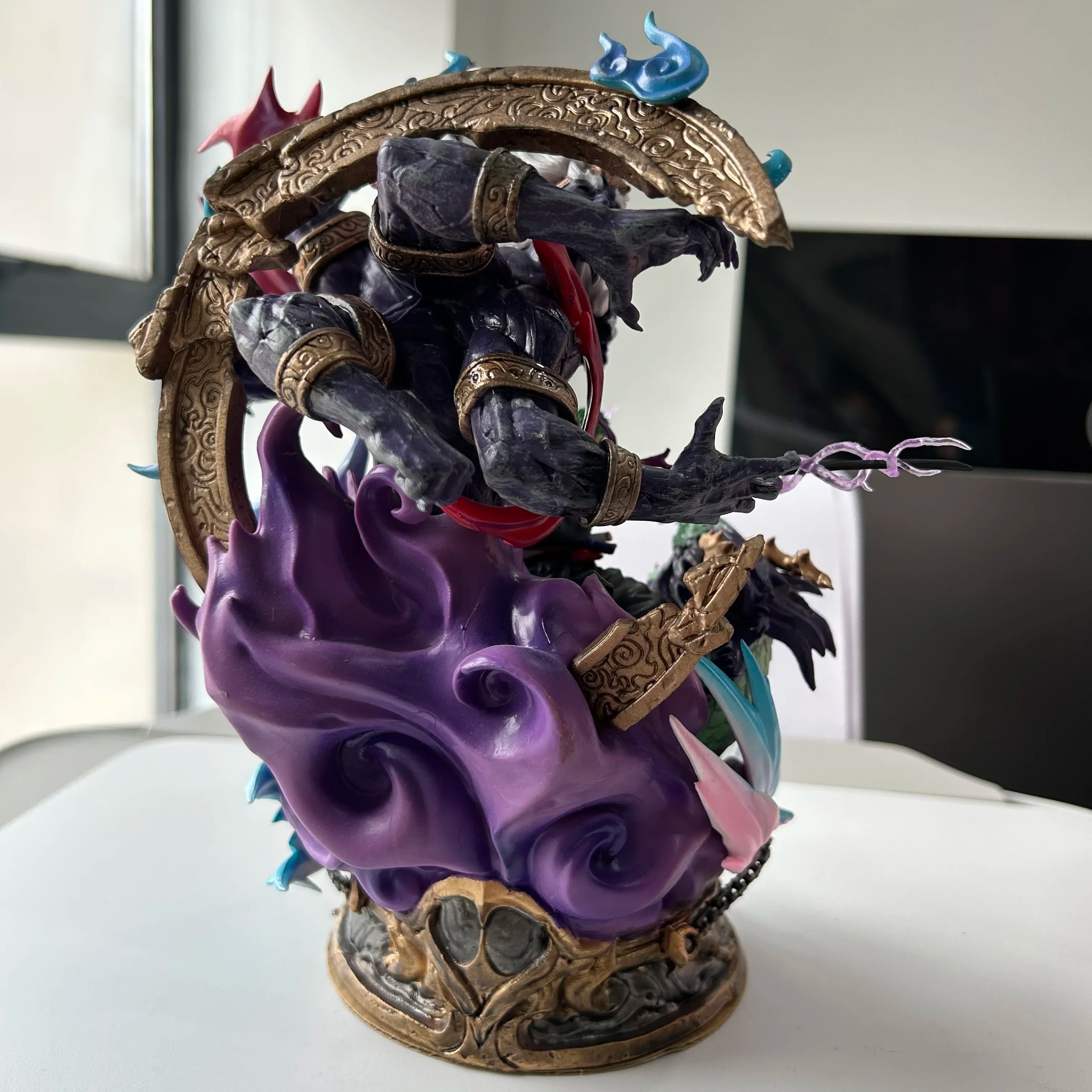 21 см One Piece Аниме Фигурка Ророноа Зоро Статуя 2 Heads Кралят на ада Екшън Фигурка Манга Колекция PVC Модел Кукла Детски Подаръчни Играчки