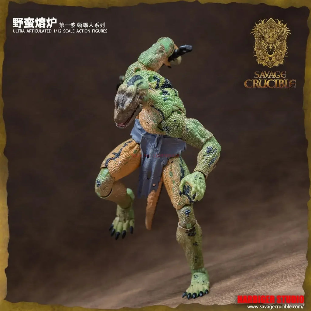1/12 Anime Savage Crucible Figures Lizard Man Series Action Figure Pvc Models Statue Collection Toys Boy's Doll Ornament Gifts