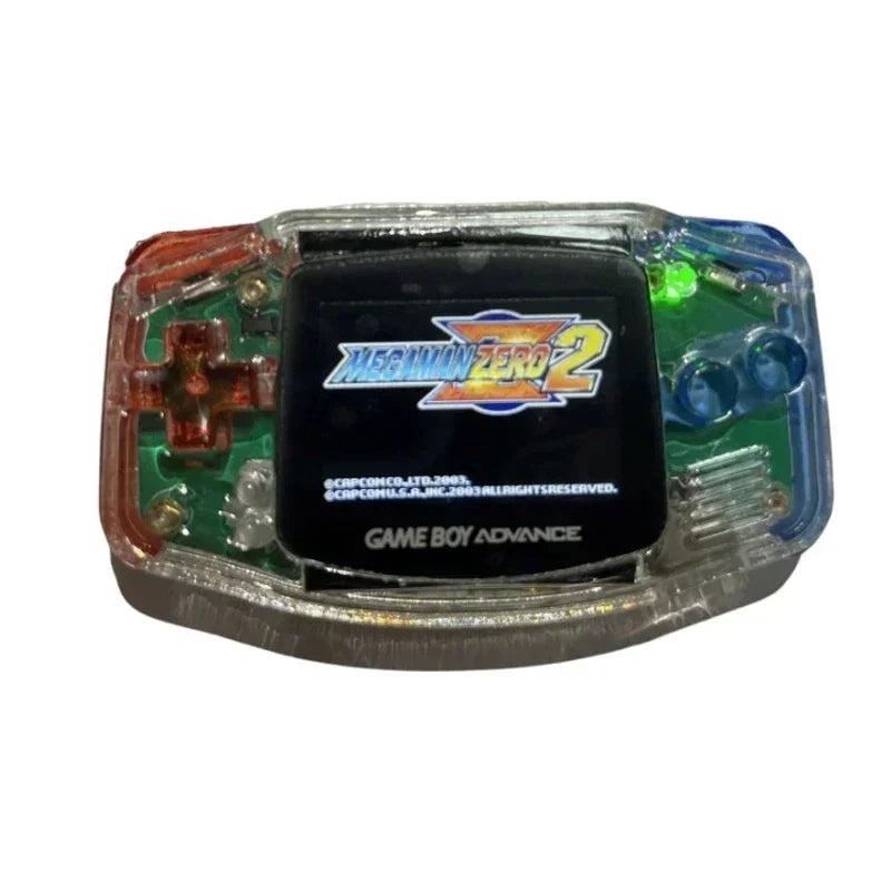 Mini GBA Handheld Game Console Mini Portable Gamepad Ips Screen Transparent Gamer Console With Battery Flip Machine Custom Gifts