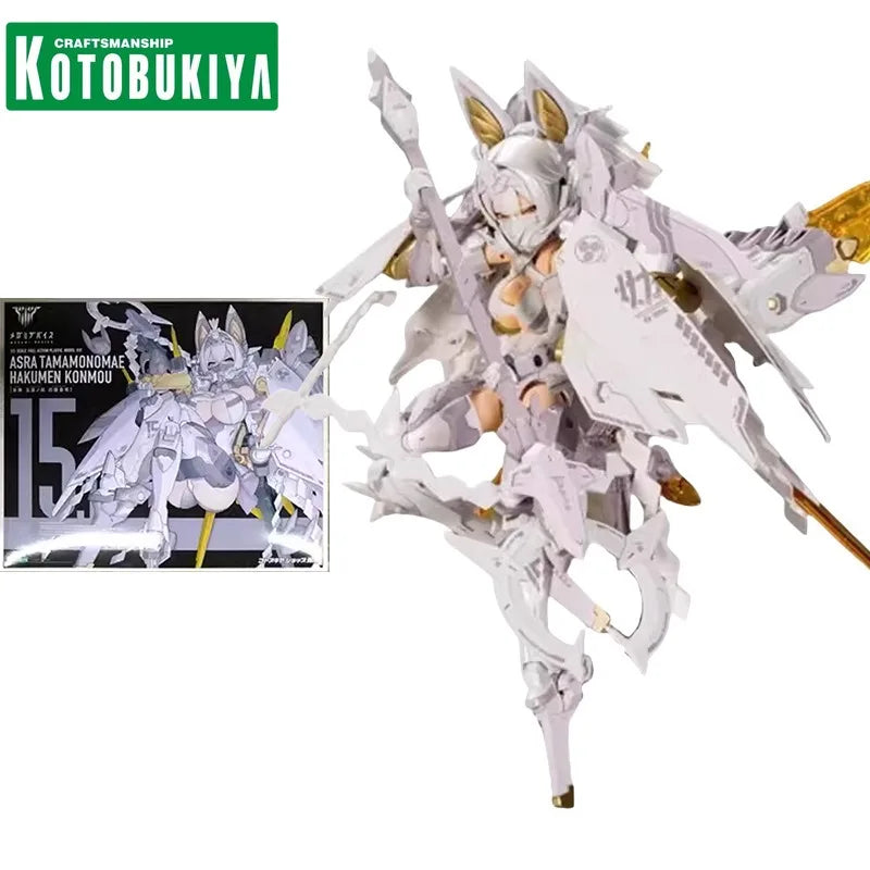 KOTOBUKIYA MEGAMI DEVICE15 Anime Figure KP719 ASRA TAMAMONOMAE HAKUMEN KONMOU Mobile Suit Girl Action Figure Toys for Kids Gift