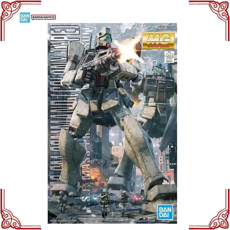 In Stock Genuine Bandai Gundam Model Kit MG 1/100 RGM-79G GM Command Colony Type Anime Action Figure Collection Model Toys Gifts