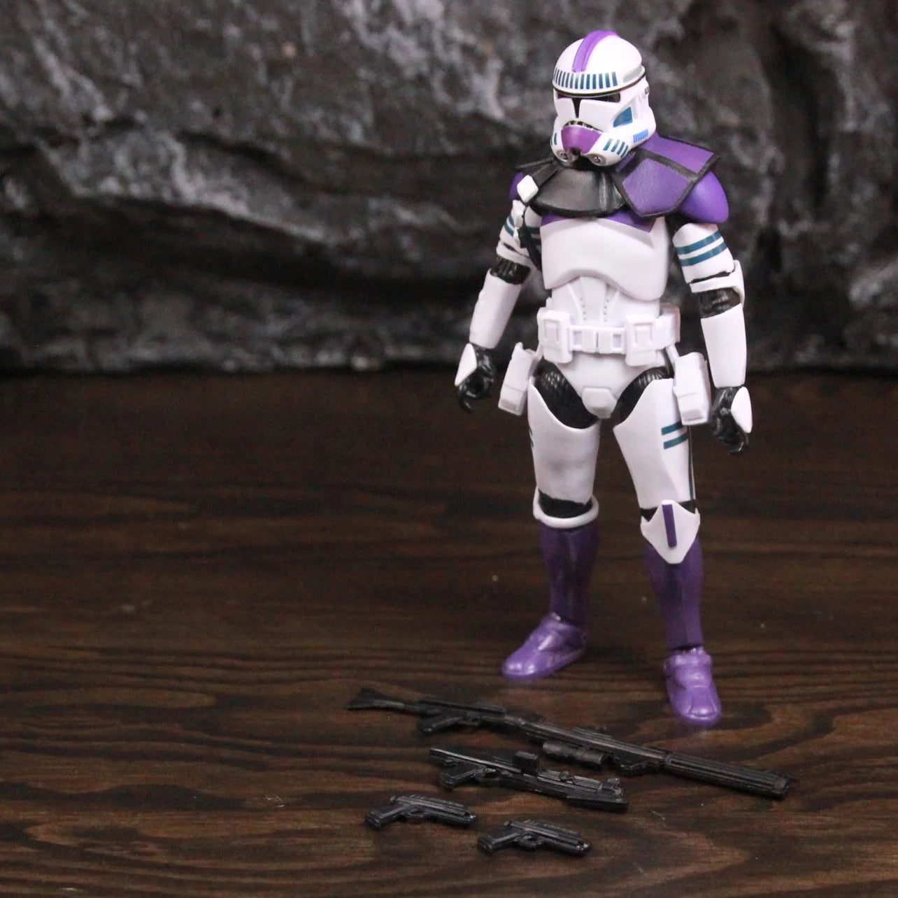 New Body 187th Legion Purple Phase II P2 ARF Trooper Rocket Team Leader 6" Action Figure Mace Windu Republic Grand Army Clone