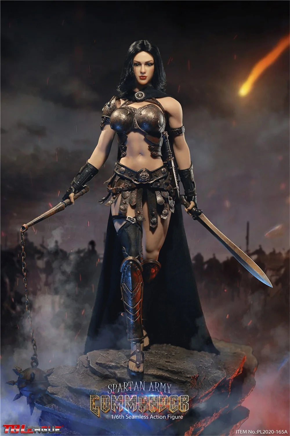 1/6 TBLeague PL2020-165A PL2020-165B PL2020-165C Female Spartan Army Commander Rubberized Set Action Figures For Fans Collect