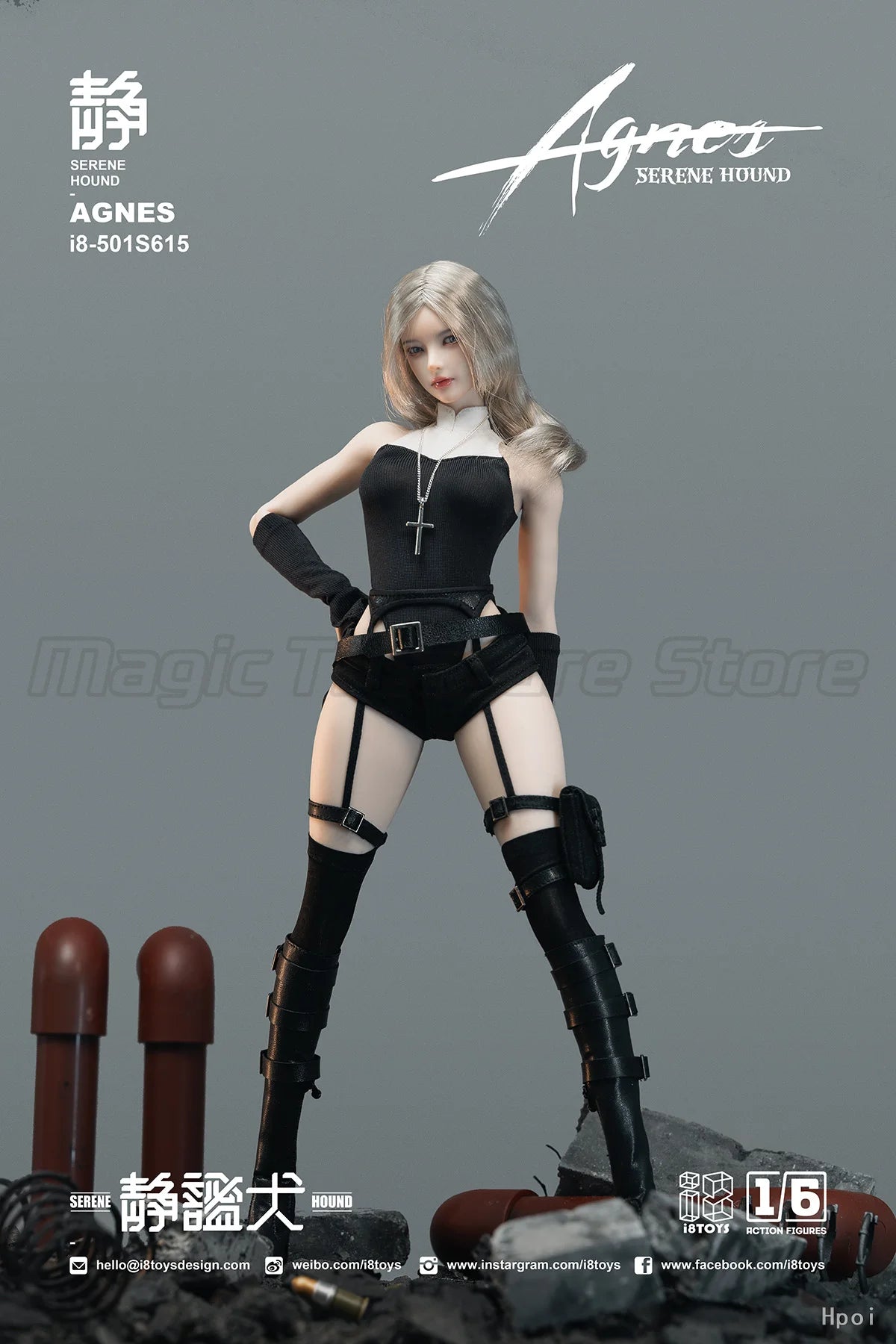 【MT】Pre-sale I8TOYS 501S615 Quiet Dog Agnes 1/6 Action Figure Model Collection