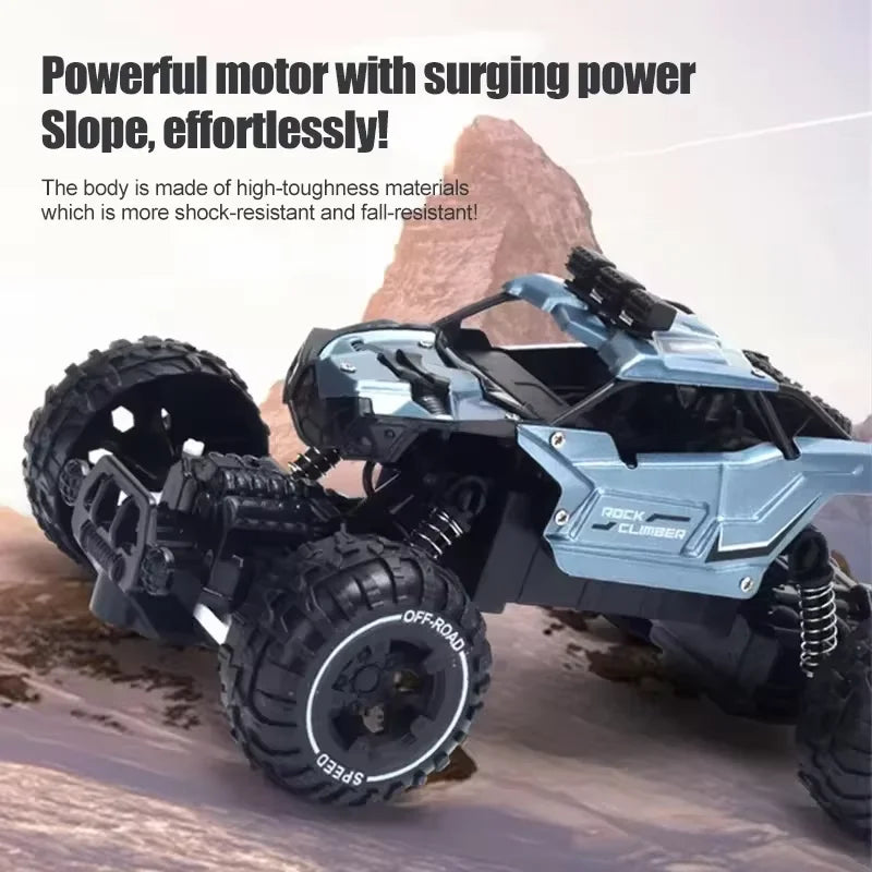 2025 New 2.4G Alloy Electric RC Car High Speed Off Road Racing Vehicle Truck Rechargeable Kids Toy Perfect for Boy  Outdoor Play