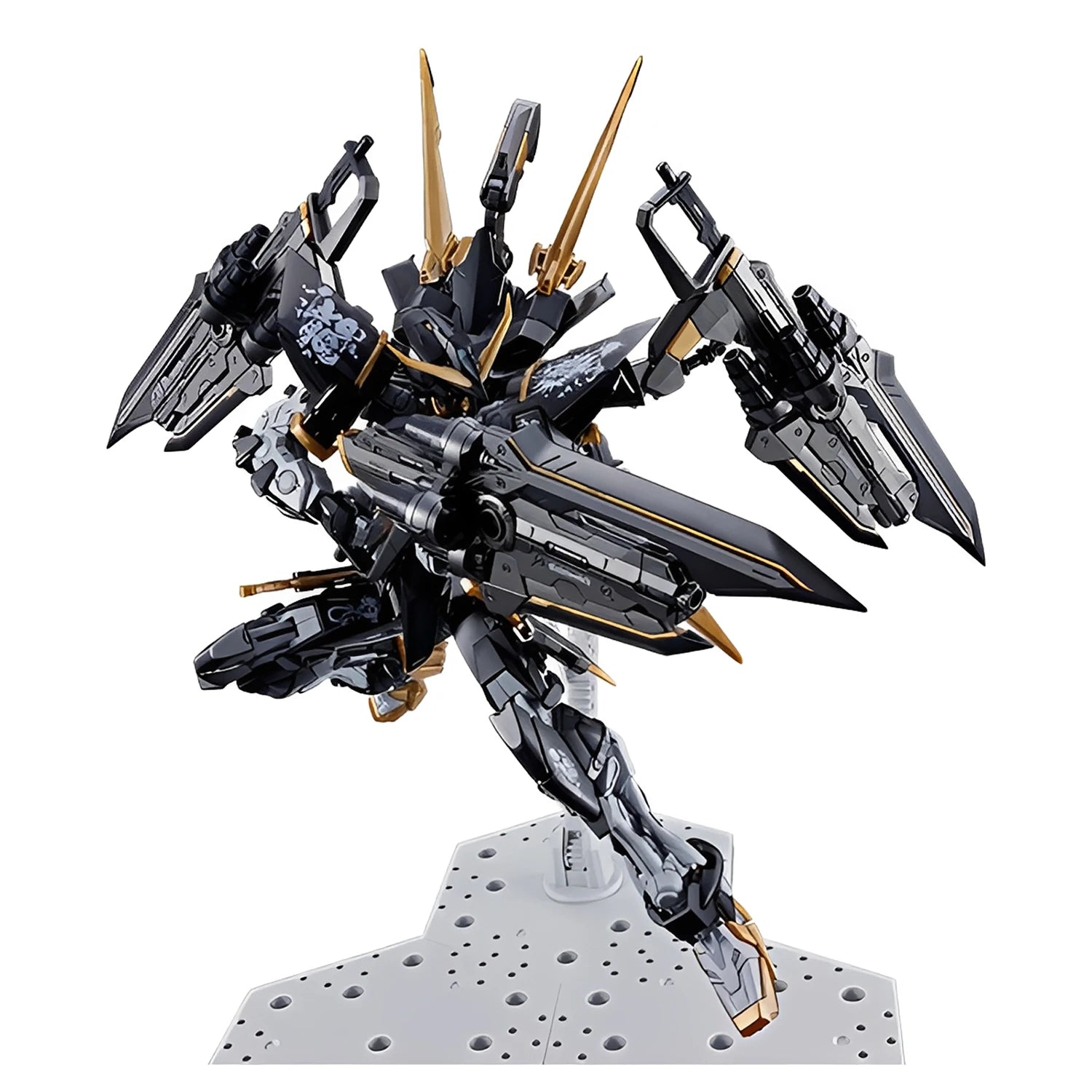 MG 1/100 Gundam Astray Black Rotten Wood BANDAI PB LIMITED Anime Robot Action Figure Assembly Model Cross Contrast Colors