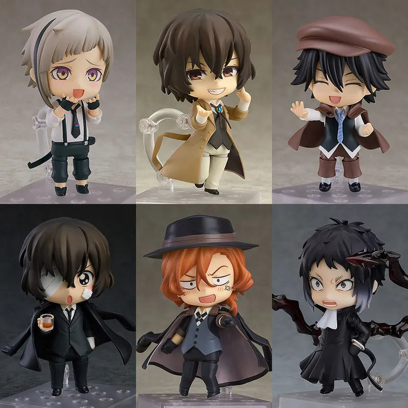 10CM Q-version Bungo Stray Dogs Nendoroid KO Articulated Action Figures Model Kit Desktop Ornament Collectible Toys Statue Gift
