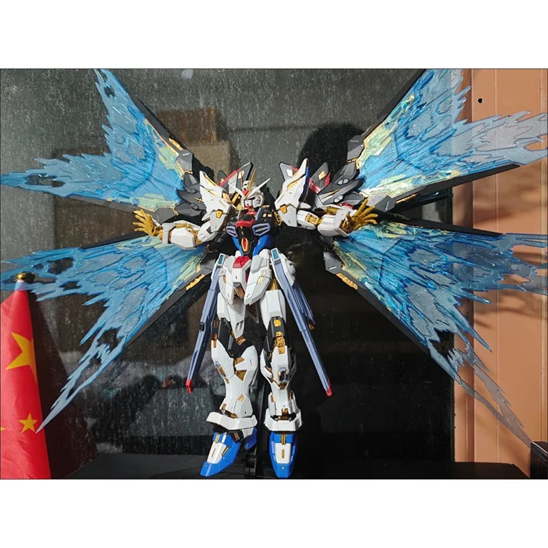 New MG 1/100 CHANGLONG 7701 Strike Freedom Twilight White MGEX Assembly Model Kit Anime Figure Collectible Toy Gift