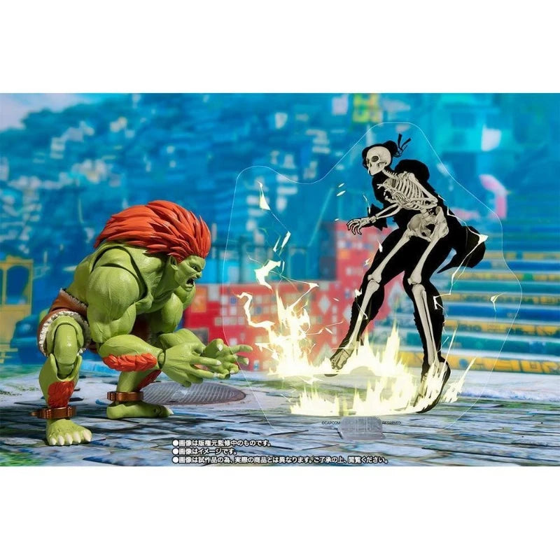 Bandai Genuine Soul Limited SHF Street Fighter Blanca Green Wolf Beast Electric Wolf Lion Action Doll Model Toy