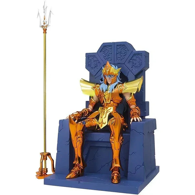 In Stock BANDAI Saint Cloth Myth EX Neptune Poseidon Deluxe Throne Set Anime Action Collectible Figure Model Toy
