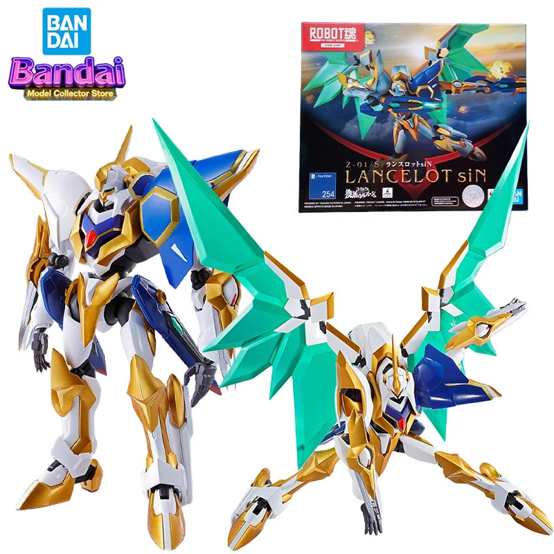 Genuine Bandai ROBOT Lancelot Sin Action Figures CODE GEASS Lelouch of The RE Surrection Anime Toys Model Original Box
