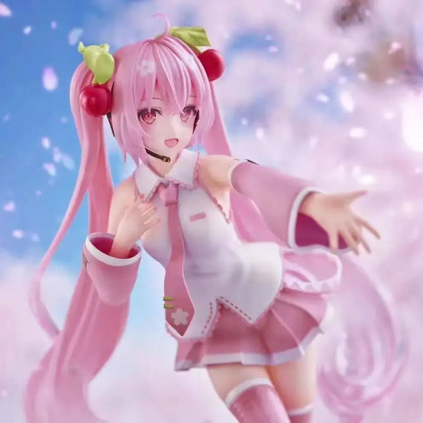 Hatsune Miku Sakura Miku Anime Model Toy Kawayi Pink Sakura Series Doll Collection Action Figure PVC