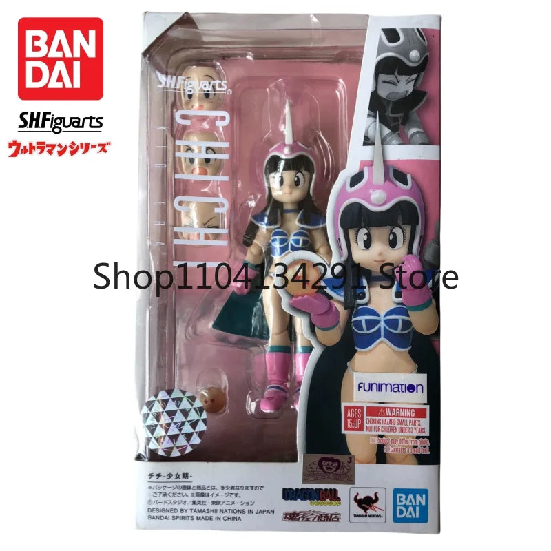Original Stock Bandai SHF Dragon Ball Young Chi-Chi (Childhood) Soul Limited Birthday Gift Exquisite Figure Toy Model