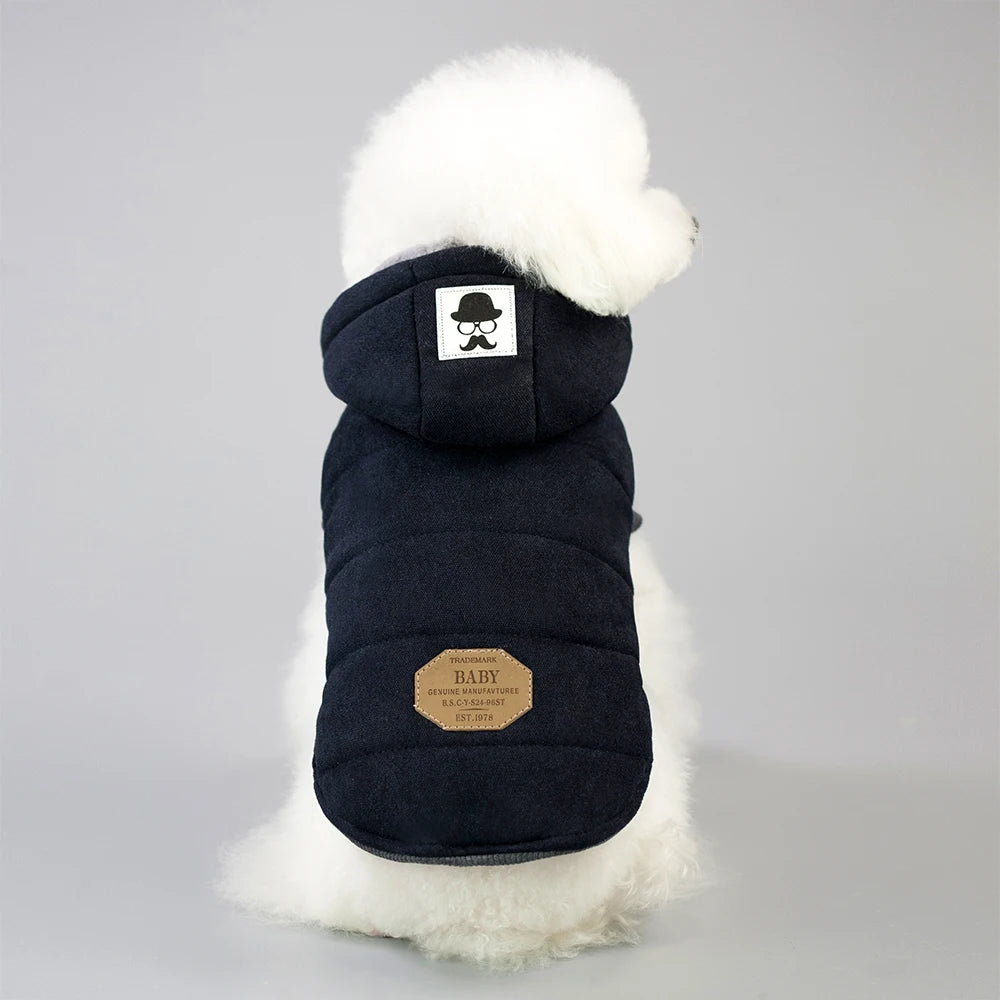 Verdickter Hundemantel-Overall für den Winter, warme Hundekleidung für kleine Hunde, Welpen, Chihuahua, Jacke, Pudelkostüme, Haustiermäntel, Yorkie-Bekleidung