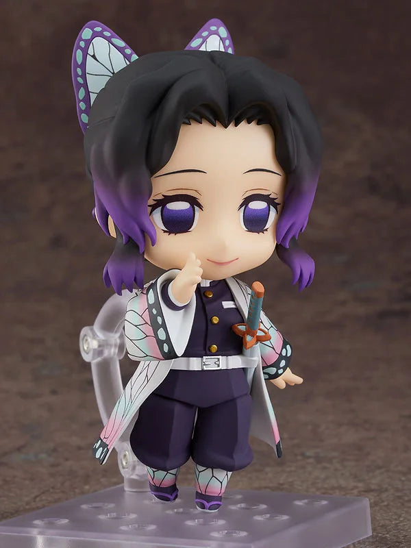 Superniedliche Demon Slayer Kochō Shinobu Insekten-Säule Q Version Nendoroid Figur mit beweglichem Gesicht - austauschbare Figur in Box, Anime-Modellspielzeug