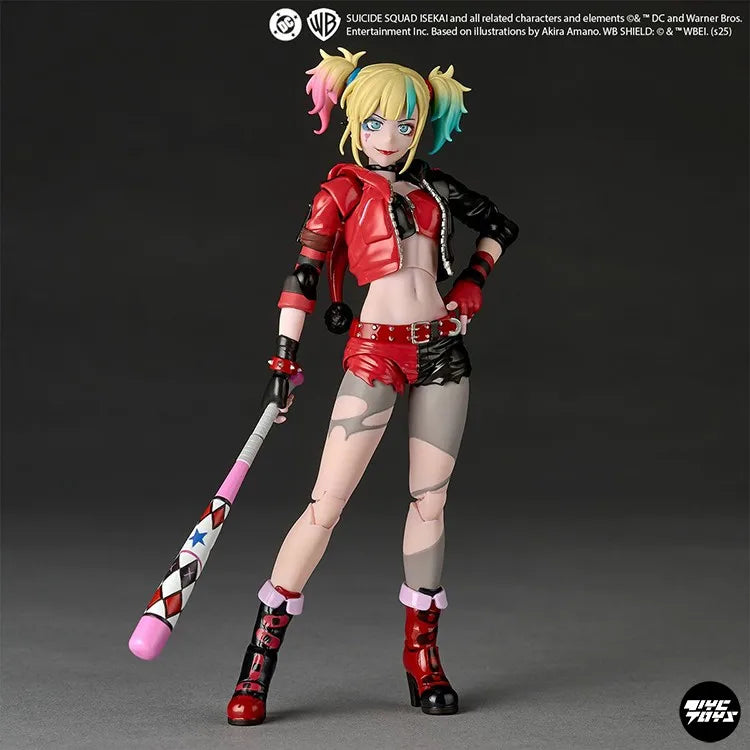 KAIYODO Amazing Yamaguchi Revoltech Harley Quinn Suicide Squad from Another World Action Figure Toy Model Gift