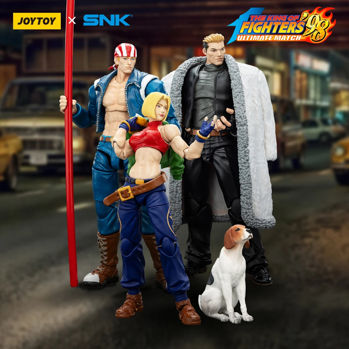 JOYTOY KOF '98UM '97 Special Team Ryuji Yamazaki Billy Kane Blue Mary Action Figure Model Toys Collection Kit  Gift