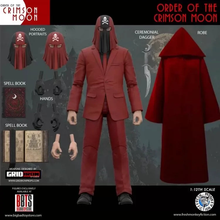 In Stock Fresh Monkey Fiction The Order Of The Crimson Moon Wave 1 1 12 Scale 6 Inch Action Figure Set General Cavalry Werewolf