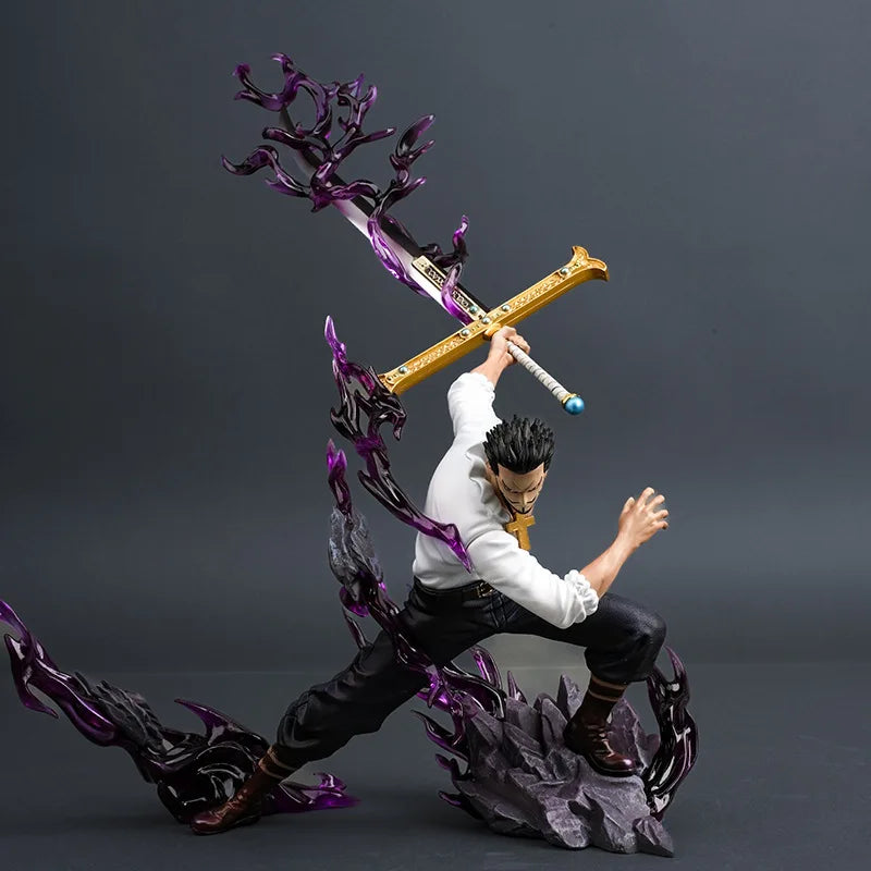 One Piece Dracule Mihawk Фигурки Mi Hawk Екшън Фигурка 35см PVC Статуя Модел Колекция Декорация Детски играчки Подаръци