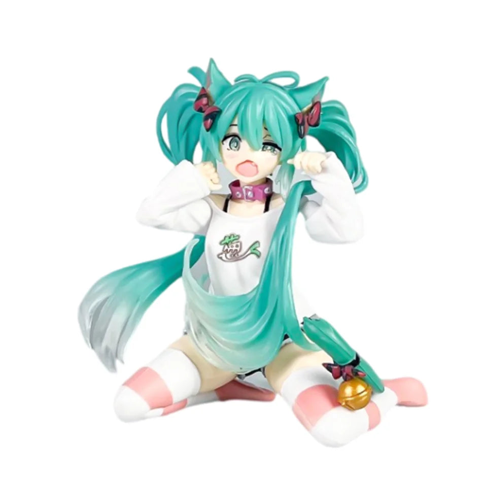 Anime Hatsune Miku Doll Model Cartoon Cute Kawaii Toys PVC Model Action Figures Car Dashboard Decoration Holiday Gift