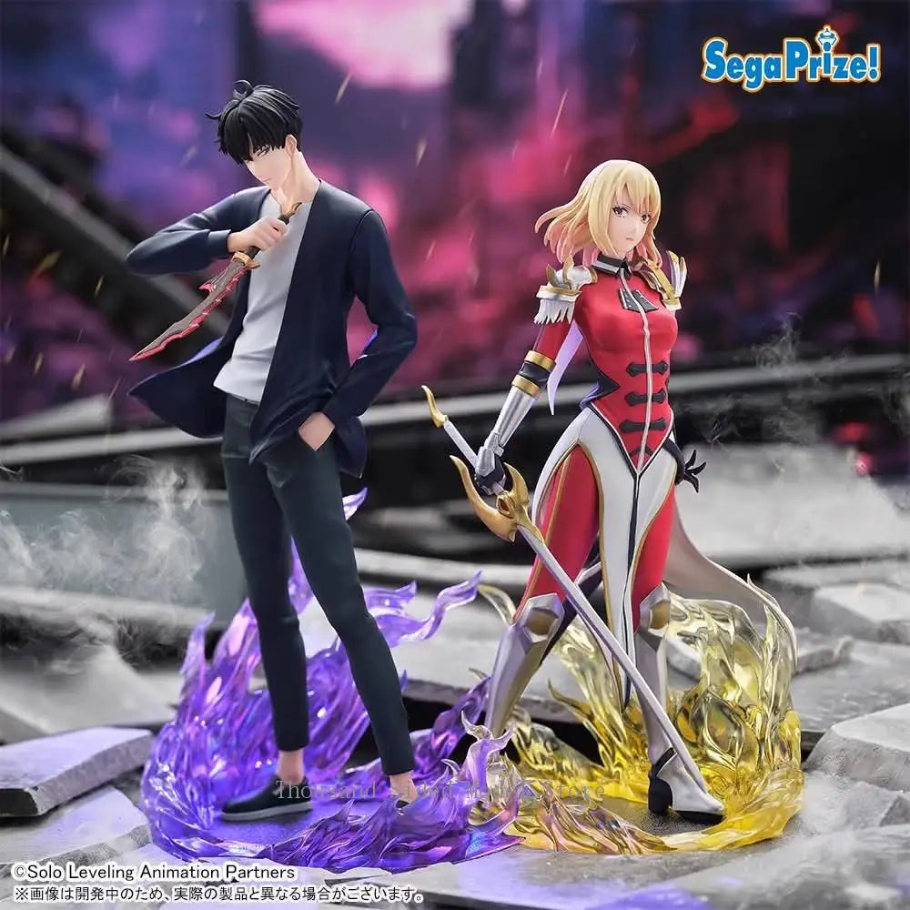 Original SEGA XrossLink Solo Leveling Cha Haein 18CM Action Figure Anime PVC Model Collectible Toys For Boys