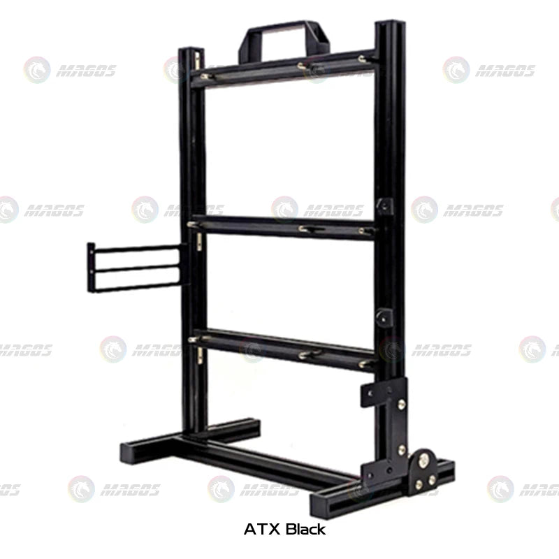 Aluminum Fully Open Case Frame Support ITX / MATX /ATX Motherboard,Vertical Computer Housing PC Water Cooling Gamer DIY Cabinet