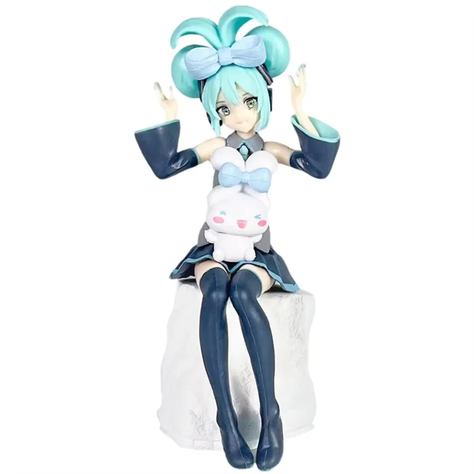 Anime schönes Mädchen Hatsune Miku handgefertigte Charaktermode Geburtstags- und Weihnachtsgeschenk Hatsune Miku PVC-Modell Desktop-Dekoration