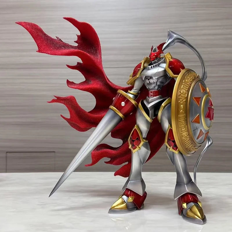 40cm Digimon Anime Figure World Atlas Dukemon Figurine Royal Knight Duke Beast Handmade Model Gift Statue Collectible Figure ﻿
