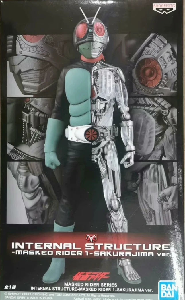 100% In Stock Original BANDAI BANPRESTO INTERNAL STRUCTURE Kamen Rider 1 Sakura Island Version Anime Character Toys Gifts
