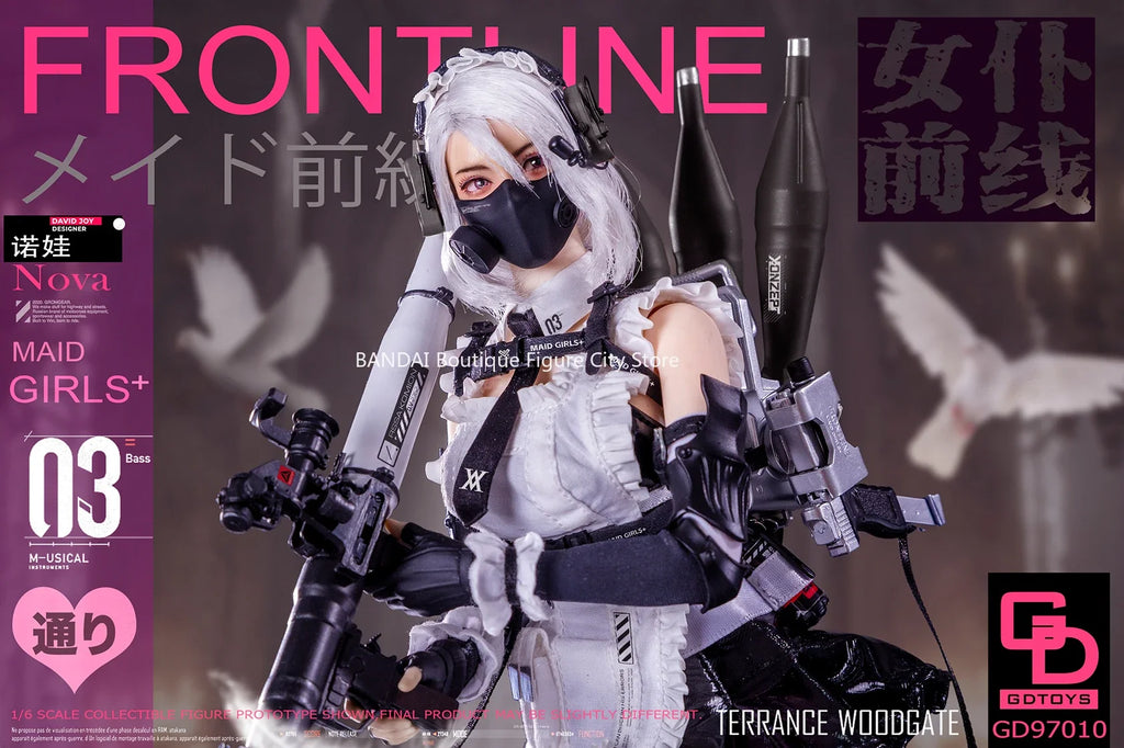In Stock GDTOYS 1/6 GD970101 Maid Frontline Part 3 - Nova with Mobile Soldier Figure Model Toy Gift Collection