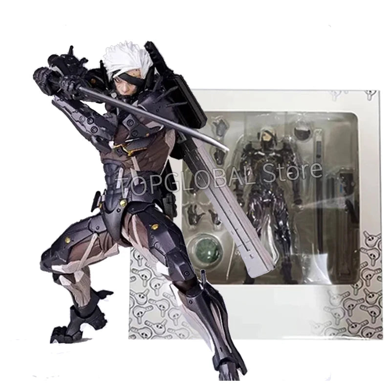Action Figure Revoltech Raiden Kaiyodo Revoltech Metal Gear Solid Raiden Action Figure PVC Movable Mo ...