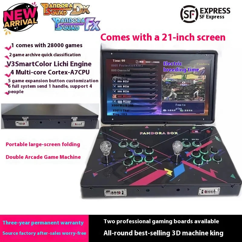 Arcade Pandora Game Console Multi in One Moonlight Box Portable Folding Fighting Game Console Customizable