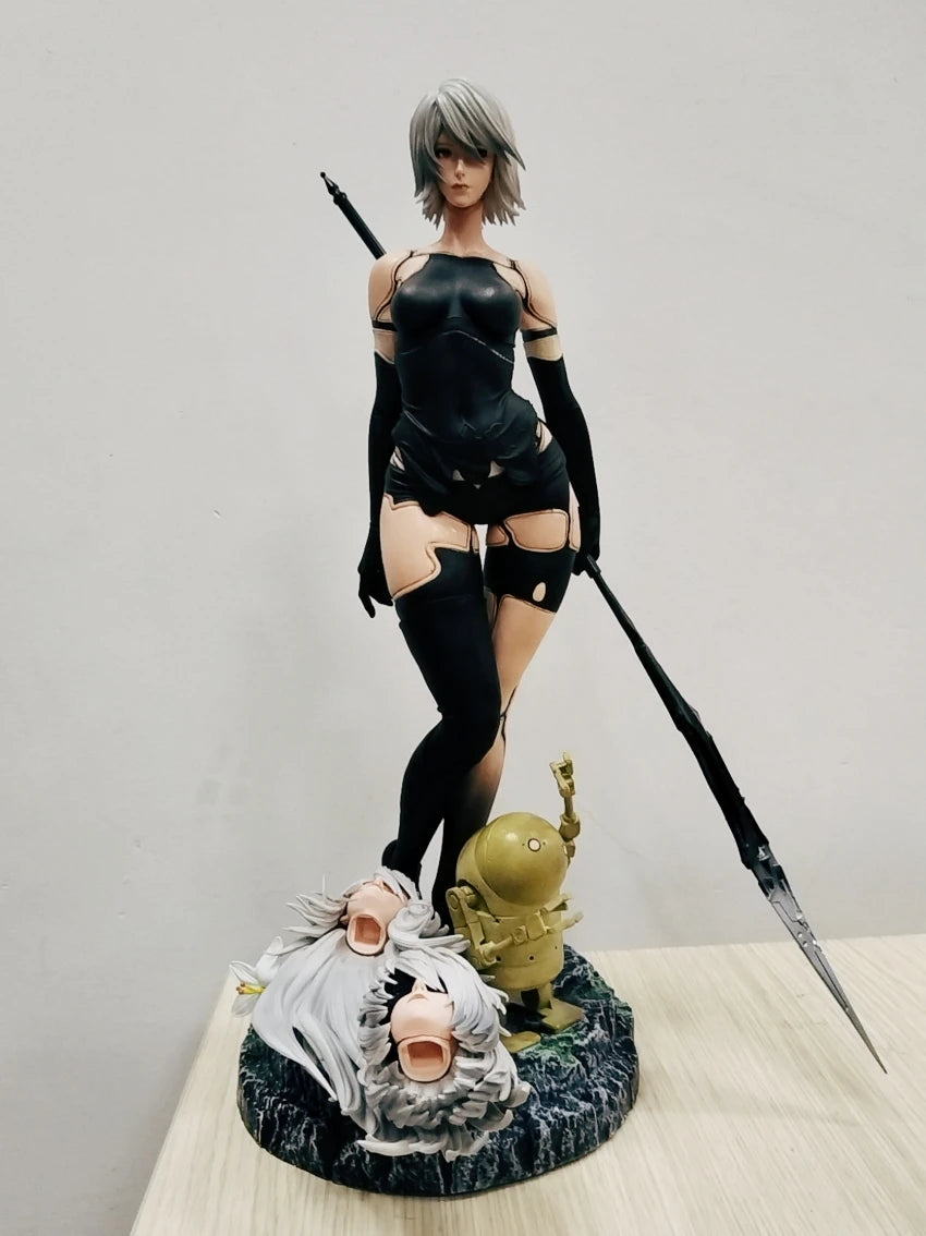 50cm NieR: Automata Yorha Type B 2B YoRHa Type A No.2 A2 Anime Girl PVC Action Figure Toy Statue Collection Model Doll Gift