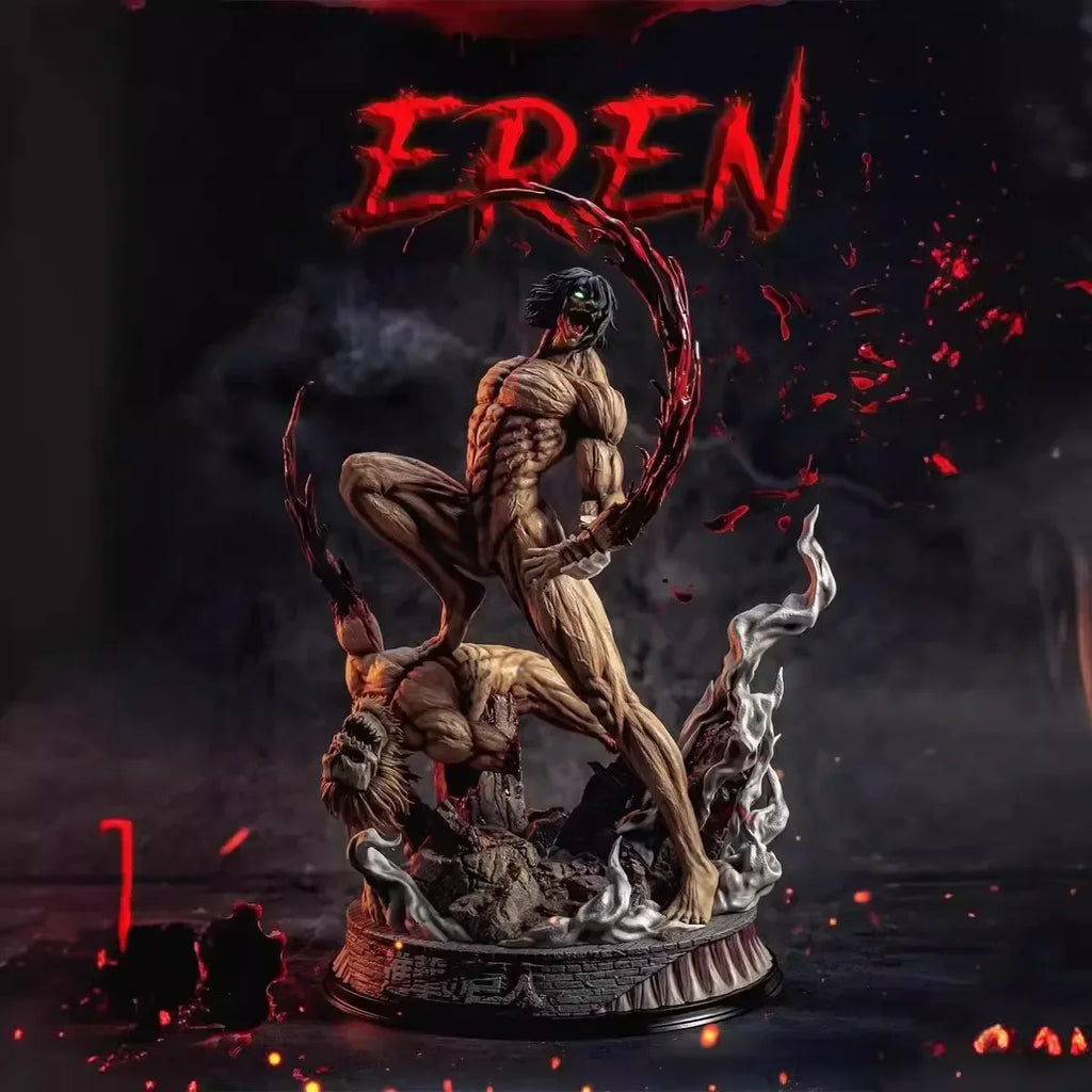 29cm/11.4inch Eren Jaeger Figure Manga Attack On Titan Anime Figures Jaeger Pvc Model Statue Doll Collection Decoration Toy Gift