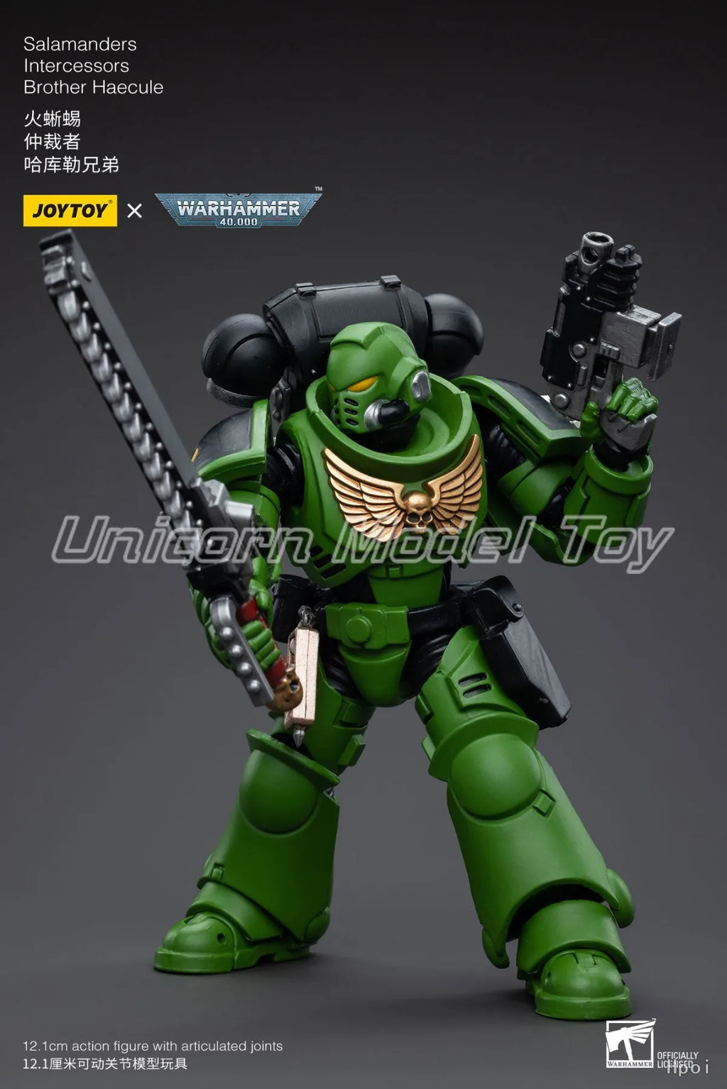 【UA 】JOYTOY  Warhammer 40K Scale 1/18   Action Figures Salamanders Intercessors Brother Haecule  Model Toys Gifts