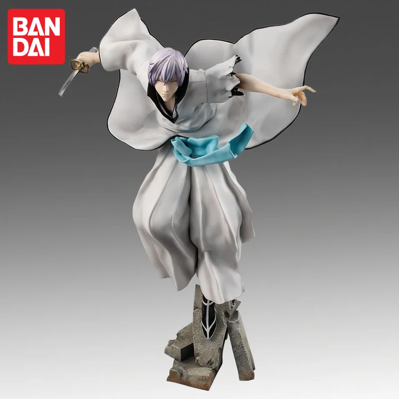 In Stock Bandai Original Megahouse Bleach Ichimaru Gin Action Figure Model Doll Brand New Boxed Anime Characters Toys Model