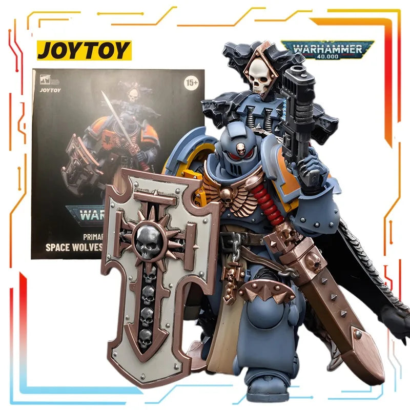 Genuine Spot Goods JOYTOY Original Warhammer 40K Series Space Wolves Anime Figure Model Toys Collectible Model Gifts for Boys