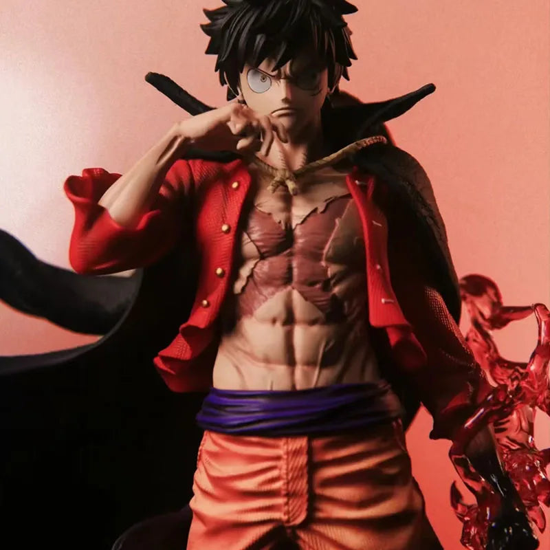 17cm One Piece Luffy New and Old Four Emperors Series Action Figure - Car & Desktop Decorative Ornament, Collectible Model Doll