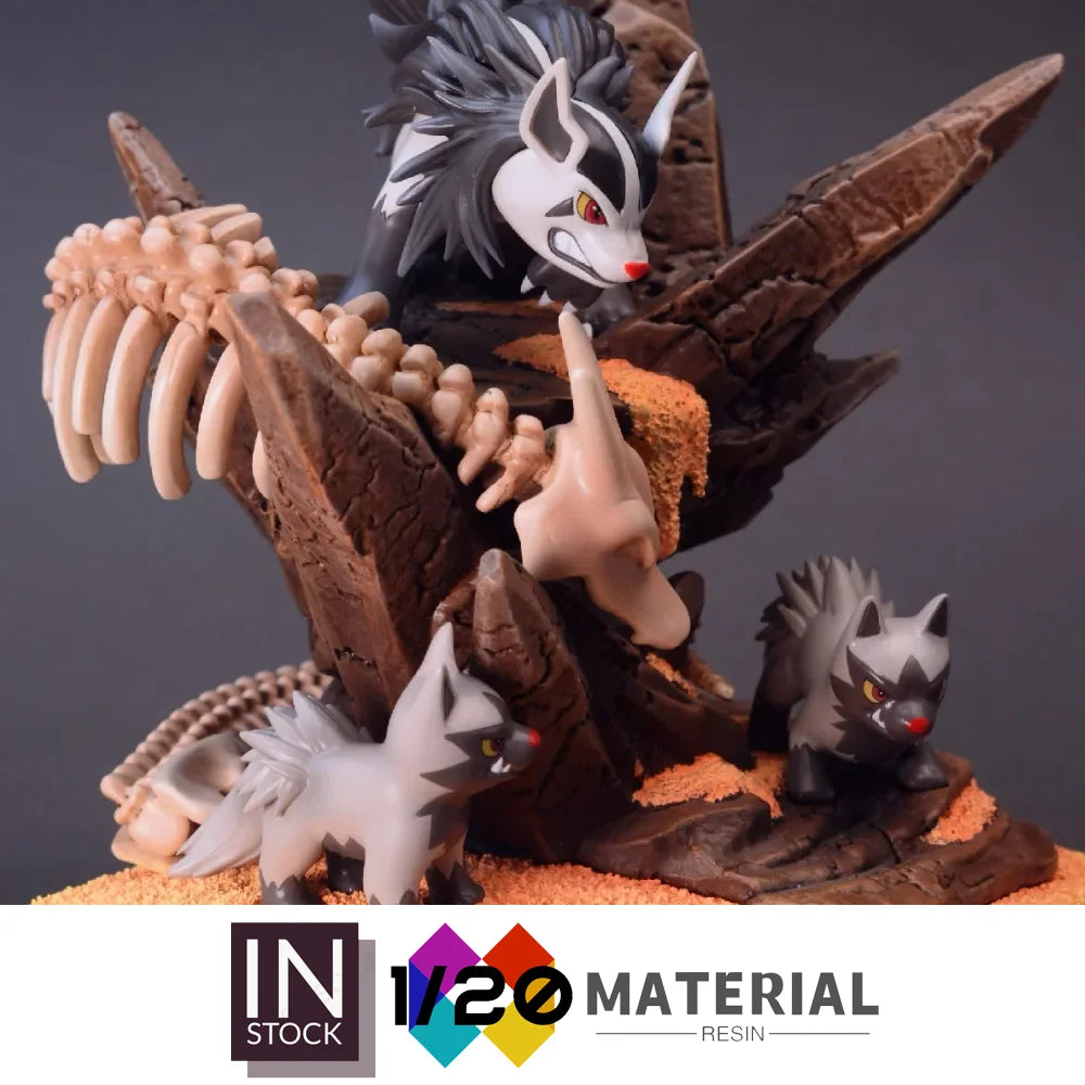 [In Stock]1/20 PVC Scale World [MINAMO] - Poochyena & Mightyena [Split RE-MENT]