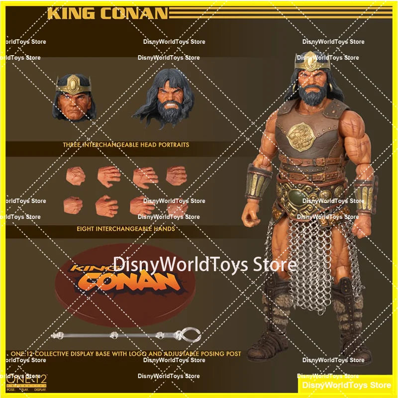 100% Original Mezco TOYZ 1/12 KING CONAN In Stock Anime Action Collection Figures Model Toys