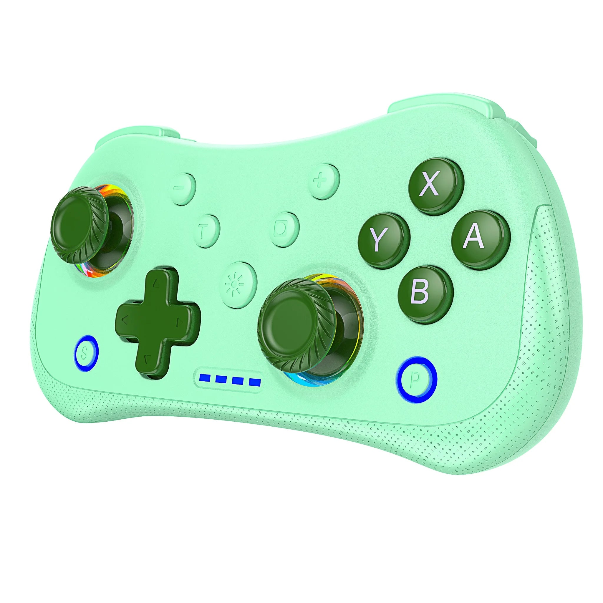 Multi-Functional Wireless Game MINI Gamepad for Switch with RGB Lights and Hall Rocker