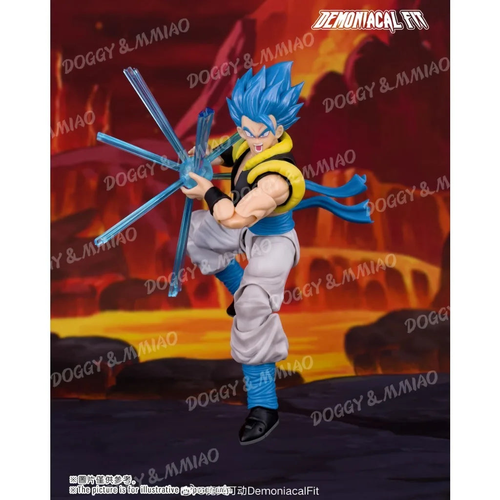 Demoniacal Fit Gogeta Figur Dragon Ball Z Super Saiyan Blue Hero Waltz Gogeta The Supreme Dance Anime Actionfigur Spielzeug Geschenke