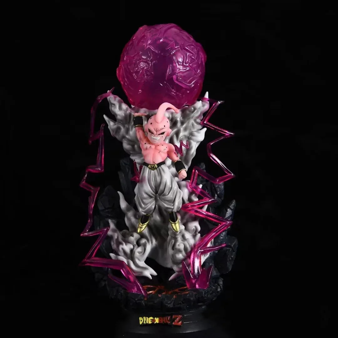 25cm Dragon Ball Anime Figure Majin Buu Immortal Peripheral PVC Model Scene Glow Statue Desktop Decoration Ornaments Gifts Toys