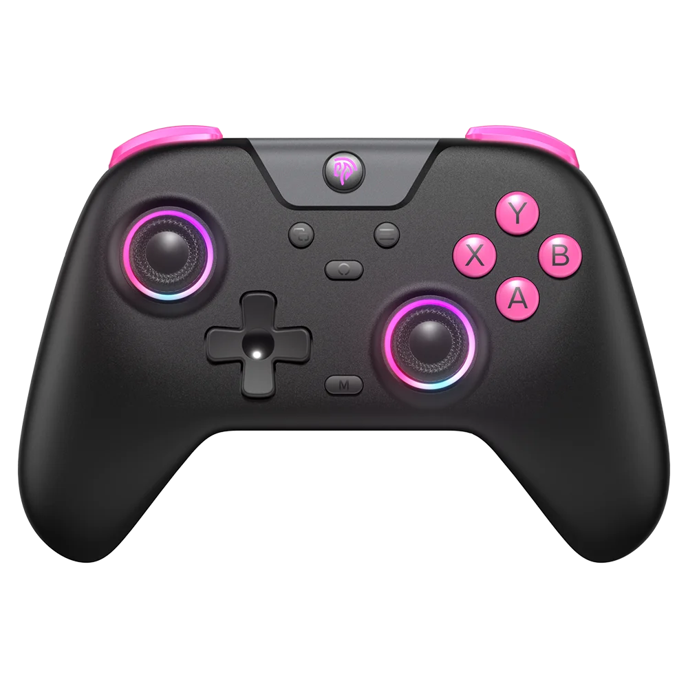 EasySMX X05 Wireless PC Gamepad Bluetooth Gaming Controller Compatible with PC/Phone/Switch/Steam, Turbo RGB Hall Effect