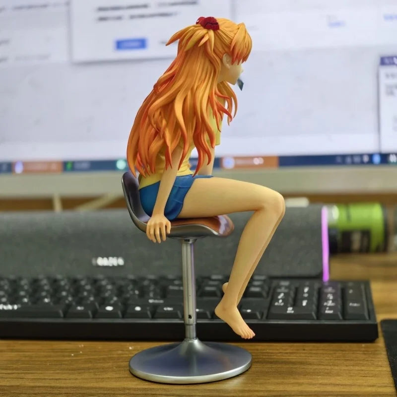 Нова аниме фигурка Neon Genesis, модел, Asuka Langley Soryu, настолен декор, статуетка Gk, кукли, фигурки, колекционерски играчки, подарък