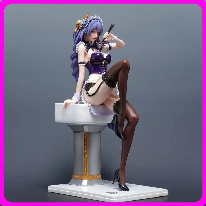 42cm Genshin Impact Raiden Shogun Figure Bath Scene Anime Game Pvc Collectible Model Statue Large Size Beauty Girl Figurine For