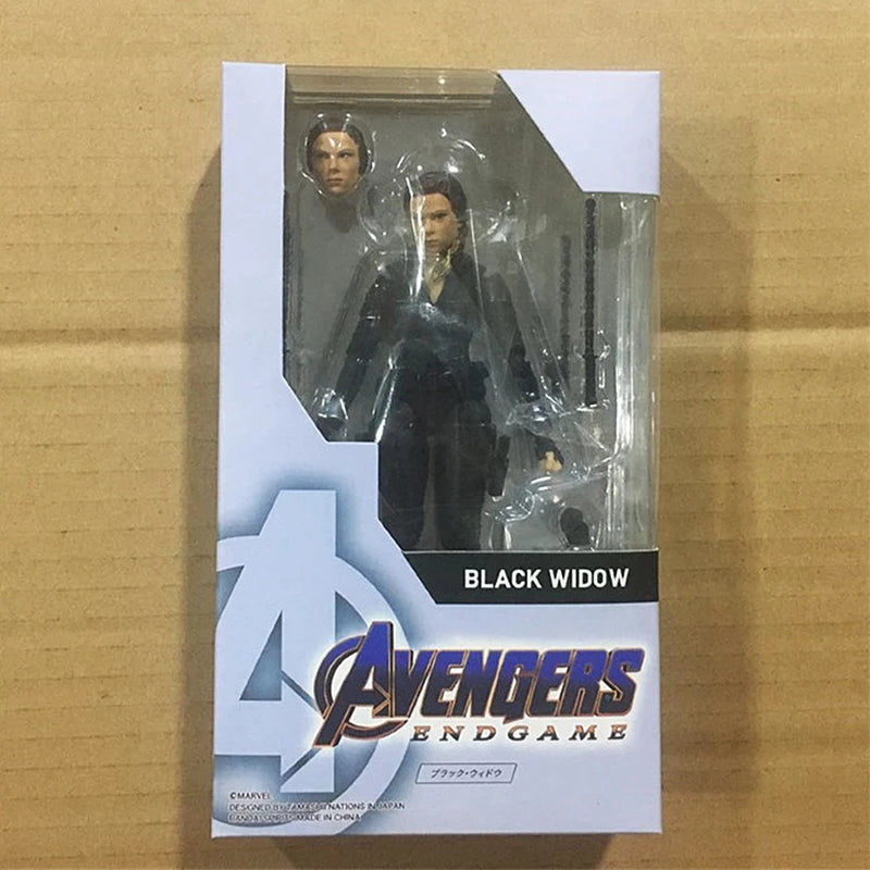 Shf Black Widow Actionfigur Avengers End Game Natasha Romanoff Figuren 15 cm PVC Sammlerstück Infinity War Modell Spielzeug für Geschenke