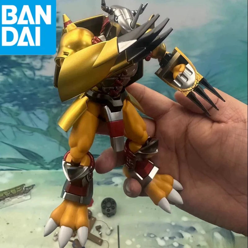 Hot Genuine Bandai Figure Rise Frs Digimon Adventure War Greymon Metal Garurumon Plastic Assembling Models Action Figurine Toys