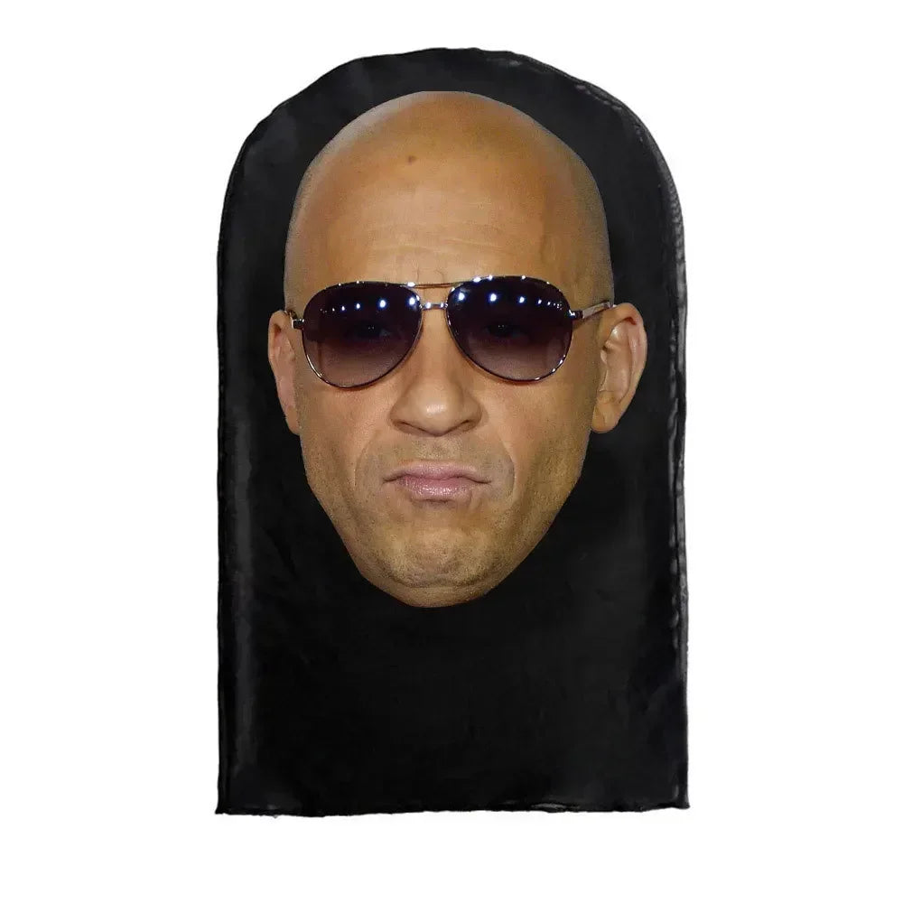 Cosplay Headwear Hip Hop Fashion Hood Hat Headgear New 3D Printed Kanye Mask Elastic Mesh Halloween Decor Full Face Mask Unisex